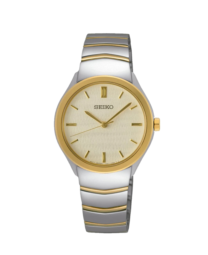 Seiko Ladies Cuarzo 3 Agujas Bicolor SUR550P1