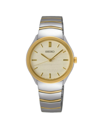 Seiko Ladies Cuarzo SUR550P1 reloj mujer acero bicolor esfera champagne