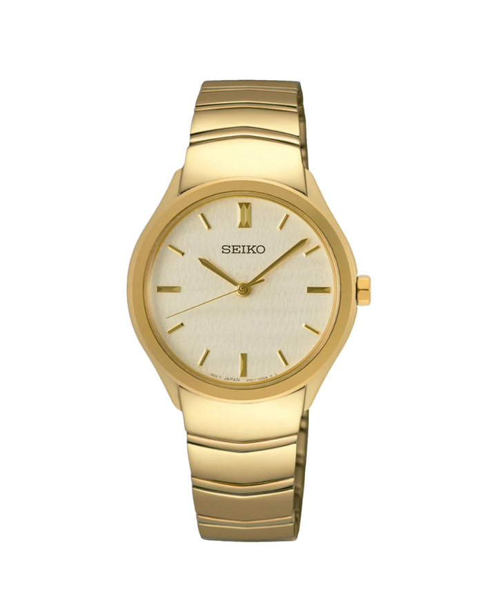 Seiko Ladies Cuarzo 3 Agujas IP Dorado SUR552P1