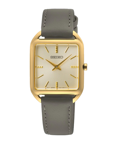 Seiko Ladies Cuarzo Caja Cuadrada Dorado SWR090P1