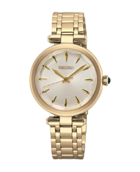 Seiko Ladies Cuarzo SRZ554P1 reloj mujer acero dorado esfera blanca