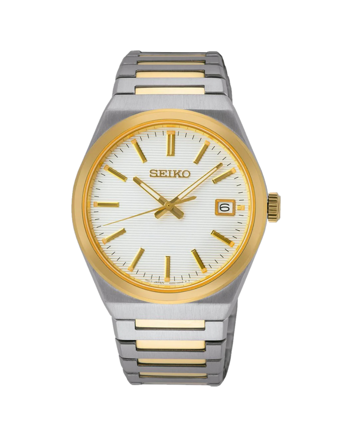 Seiko Neo Classic 3 Agujas C. Zafiro Bicolor SUR558P1