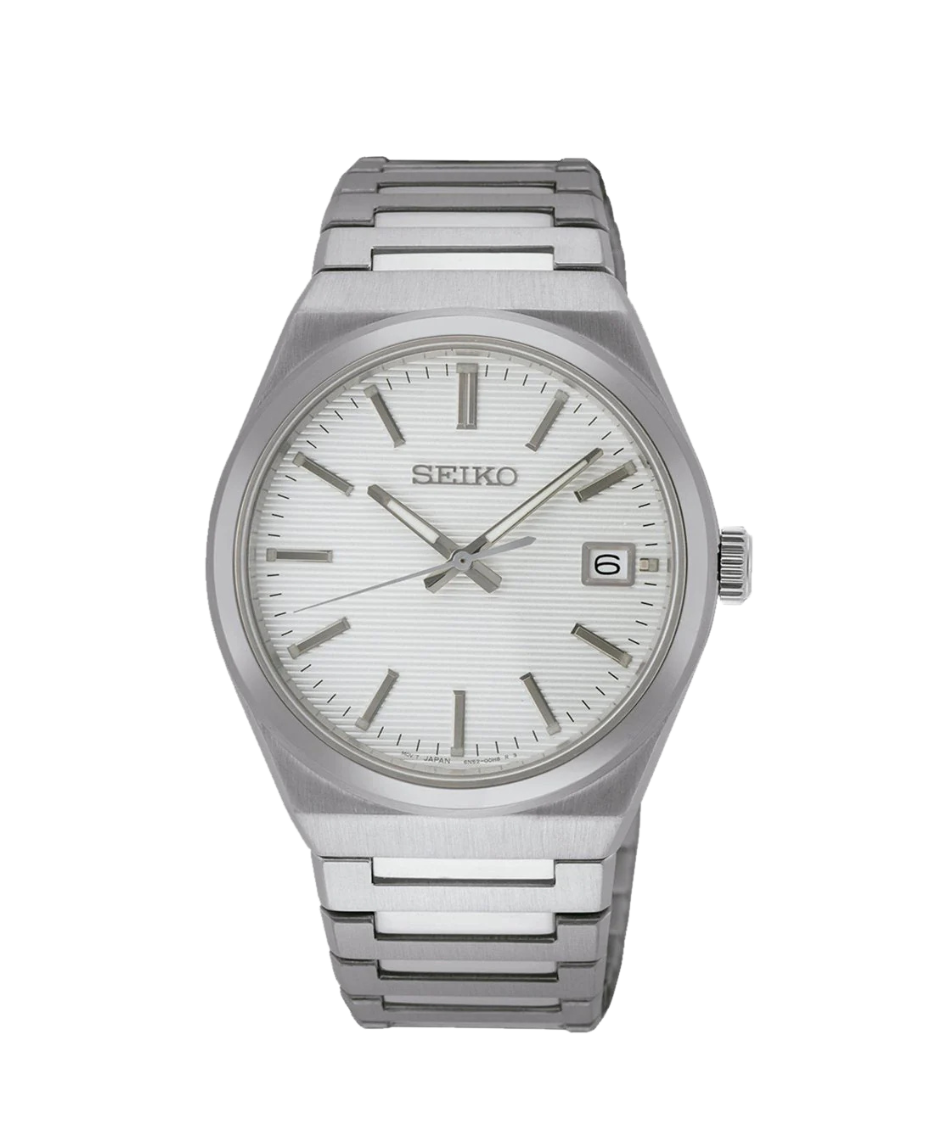 Seiko Neo Classic SUR553P1 reloj hombre acero blanco esfera zafiro