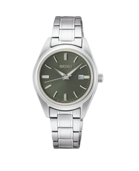 Seiko Neo Classic SUR533P1 reloj mujer acero esfera verde cristal zafiro