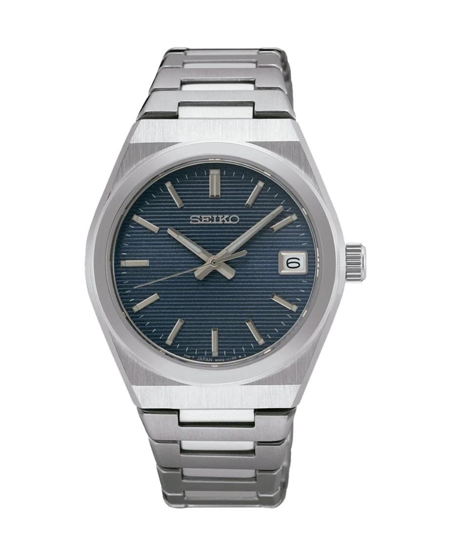 Seiko Neo Classic Essentials SUR575P1 reloj hombre acero esfera azul