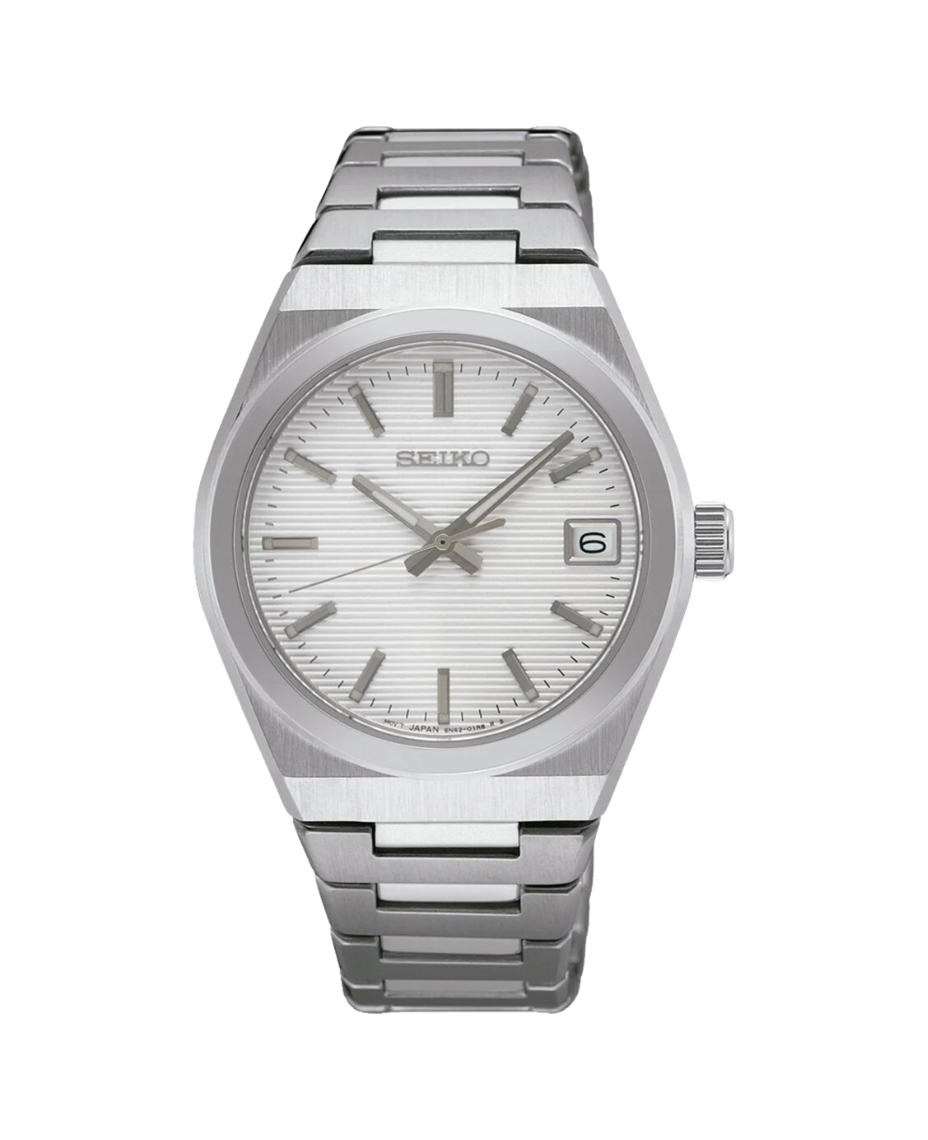 Seiko Neo Classic Essentials SUR573P1 reloj hombre acero esfera blanca
