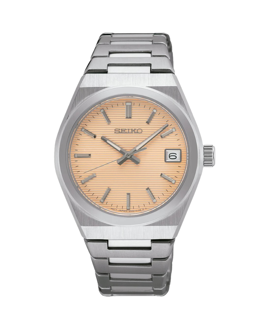 Seiko Neo Classic Essentials SUR577P1 reloj hombre acero esfera beige