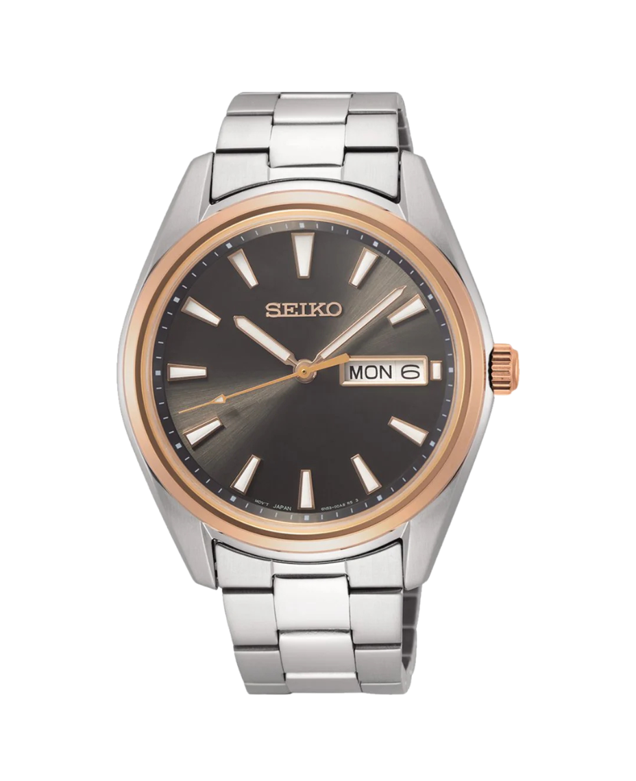 Seiko Neo Classic SUR344P1 reloj hombre acero plata esfera negra