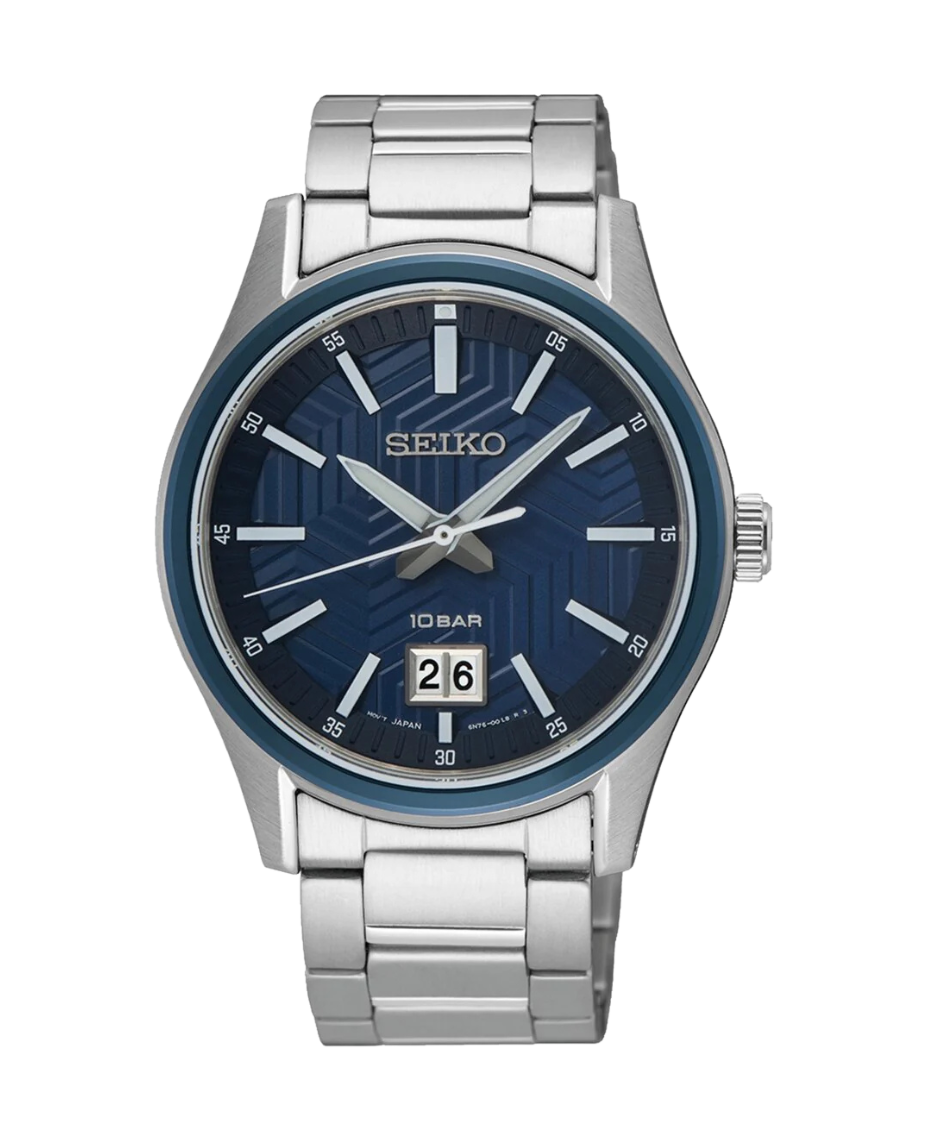 Seiko Neo Sports SUR559P1 reloj hombre acero esfera azul cristal zafiro