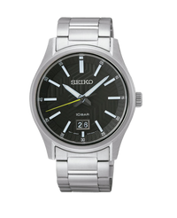 Seiko Neo Sports SUR535P1 reloj hombre acero plata esfera negra