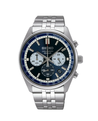 Seiko Neo Sports Cronógrafo SSB427P1 reloj hombre acero esfera azul marino