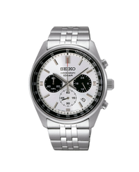 Seiko Neo Sports Cronógrafo SSB425P1 reloj hombre acero esfera blanca