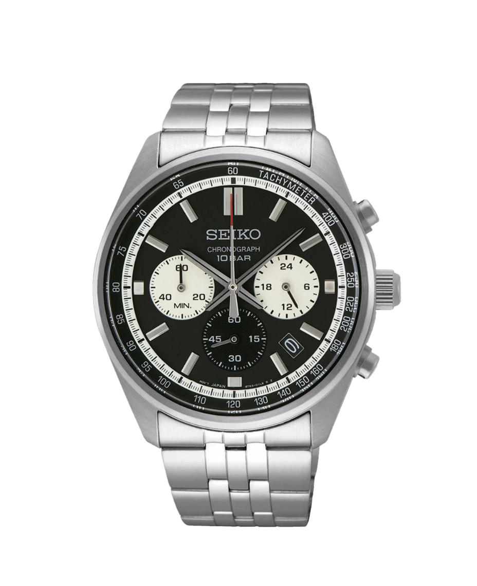 Seiko Neo Sports Cronógrafo SSB429P1 reloj hombre acero negro