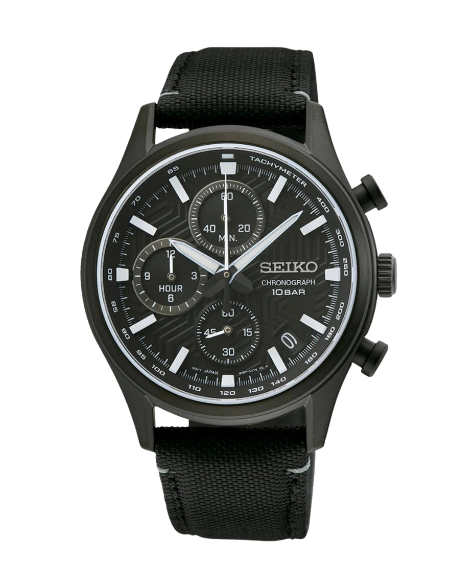 Seiko Neo Sports Cronógrafo SSB421P1 reloj hombre acero negro cristal zafiro