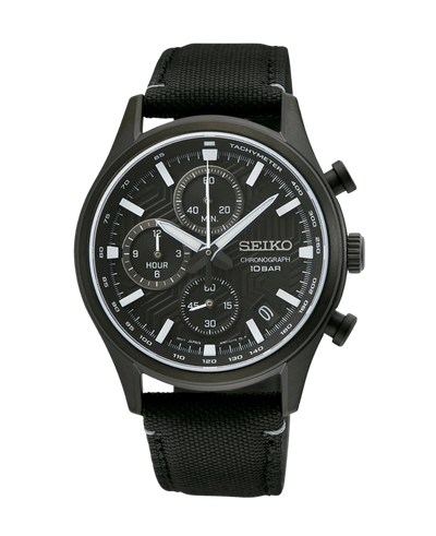 Seiko Neo Sports Crono Cristal Zafiro Negro SSB421P1