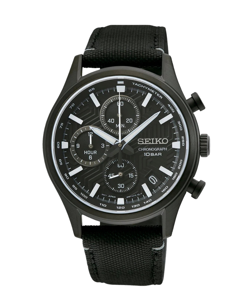 Seiko Neo Sports Cronógrafo SSB421P1 reloj hombre acero negro cristal zafiro