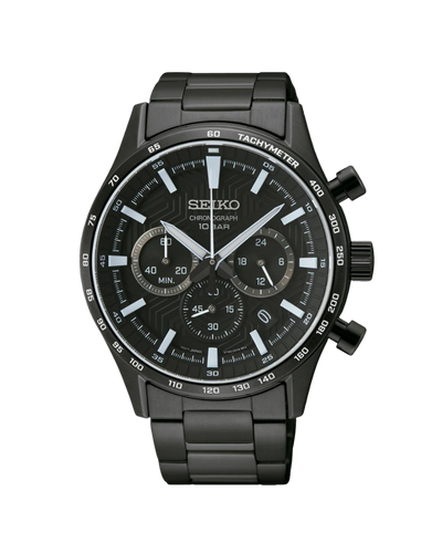 Seiko Neo Sports Crono Negro Cristal Zafiro SSB415P1
