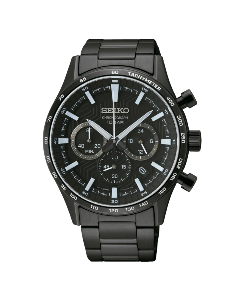 Seiko Neo Sports Cronógrafo SSB415P1 reloj hombre acero negro cristal zafiro