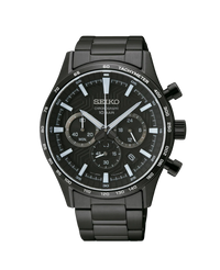 Seiko Neo Sports Cronógrafo SSB415P1 reloj hombre acero negro cristal zafiro