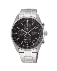 Seiko Neo Sports Cronógrafo SSB379P1 reloj hombre acero esfera negra