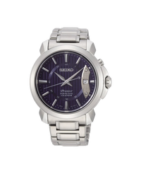 Seiko Premier Calendario Perpetuo SNQ157P1 reloj hombre acero azul