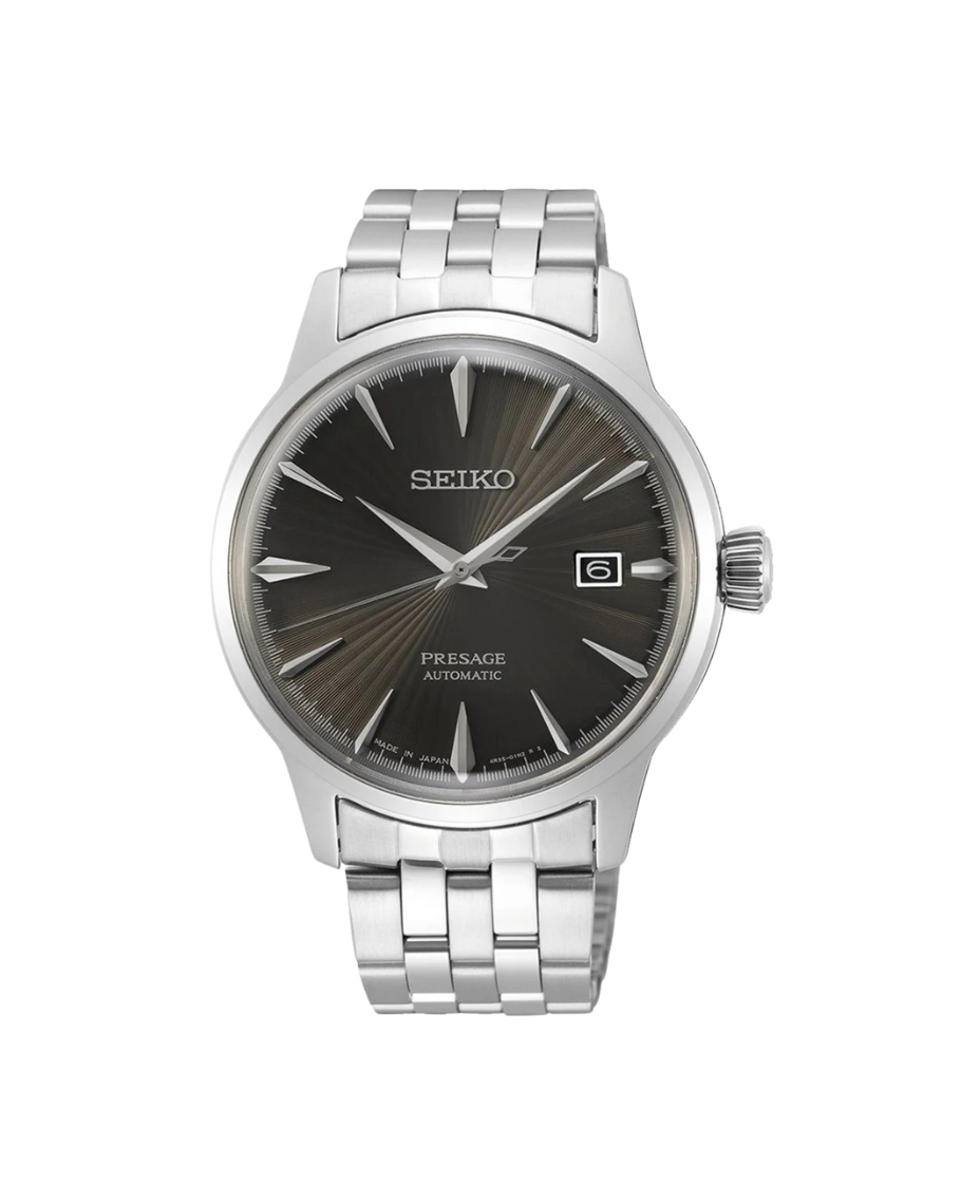 Seiko Presage Cocktail Automático SRPE17J1 reloj hombre acero negro