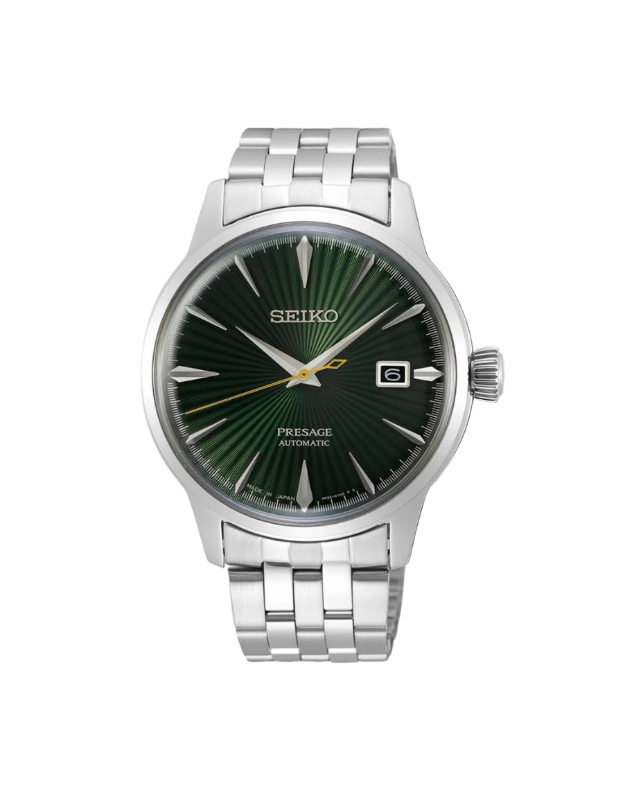 Seiko Presage Cocktail Automático SRPE15J1 reloj hombre acero esfera verde