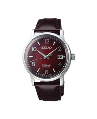 Seiko Presage Cocktail Automático SRPE41J1 reloj hombre acero esfera granate