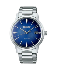 Seiko Presage Cocktail Automático SRPJ13J1 reloj hombre acero azul