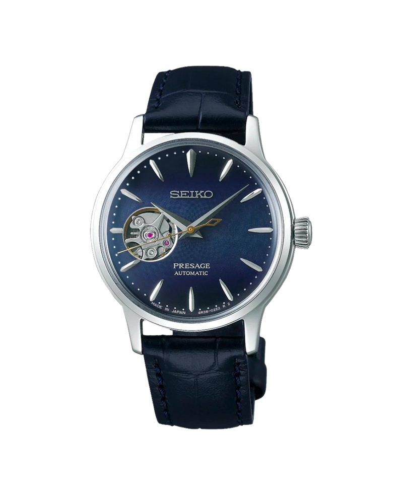 Seiko Presage Cocktail Automático SSA785J1 reloj mujer acero azul