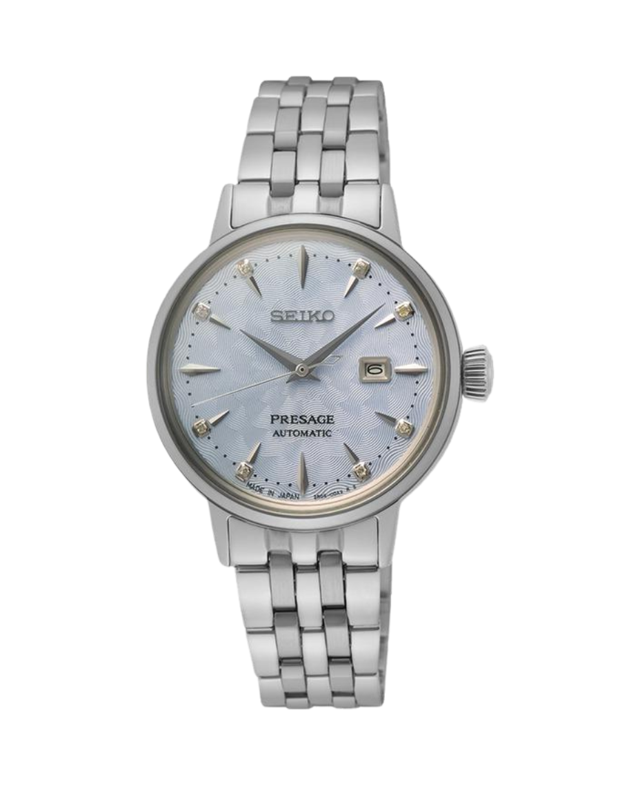 Seiko Presage Cocktail Automático SRE007J1 reloj mujer acero azul