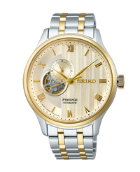 Seiko Presage Jardín Japonés SSA464J1 reloj hombre acero esfera dorada