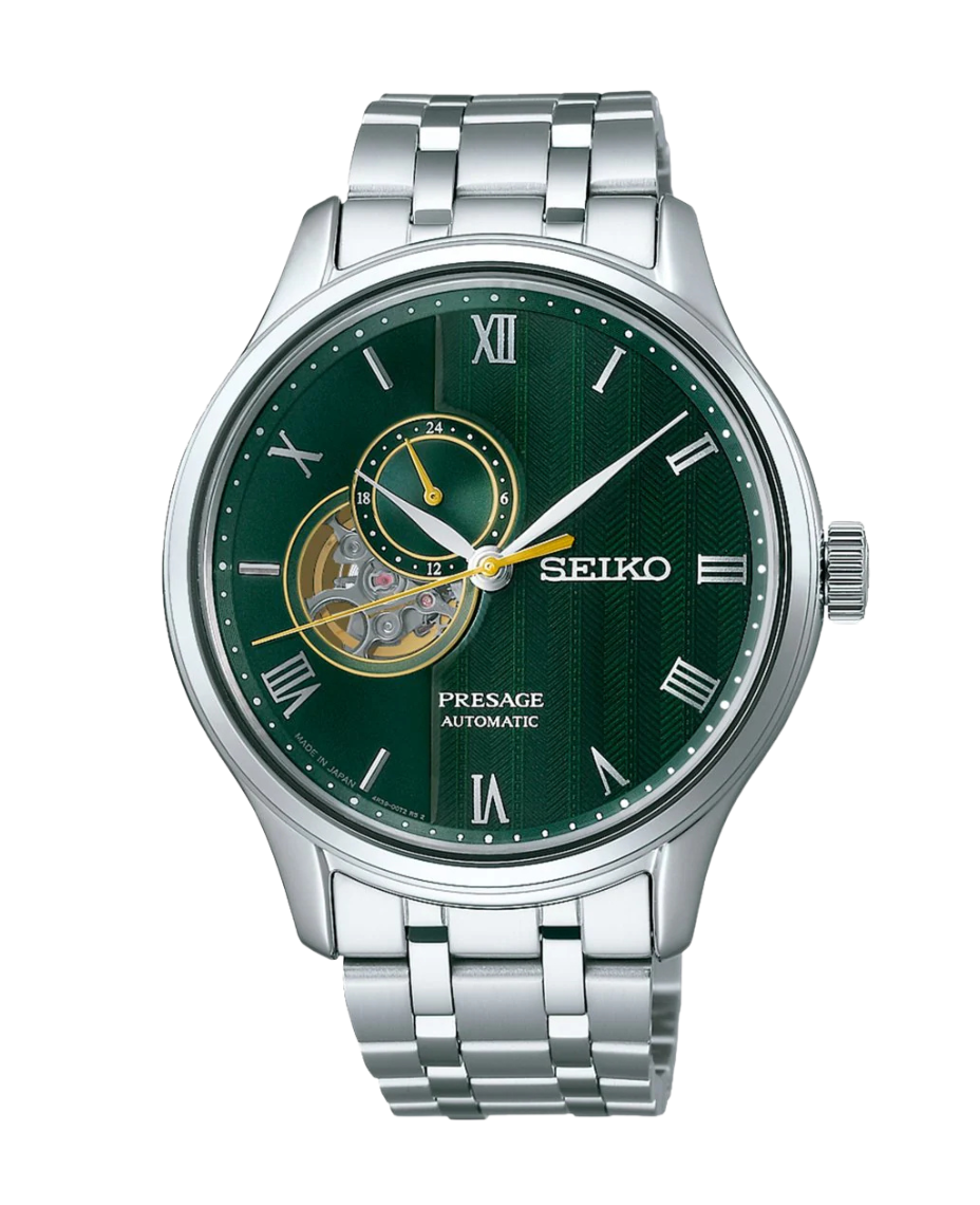 Seiko Presage Jardín Japonés SSA463J1 reloj hombre acero esfera verde