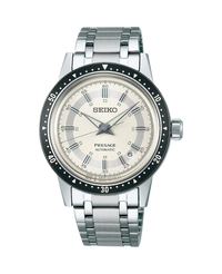 Seiko Presage Style60's Automático SRPK61J1 reloj hombre acero blanco