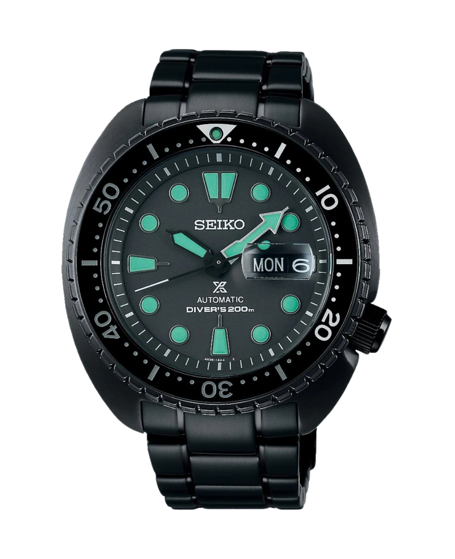 Seiko Prospex Black Series Diver SRPK43K1 reloj hombre acero negro 45mm