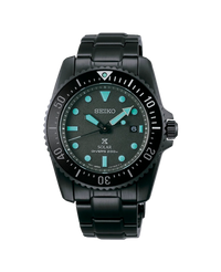 Seiko Prospex Black Series Night Vision Solar SNE587P1 reloj hombre acero negro