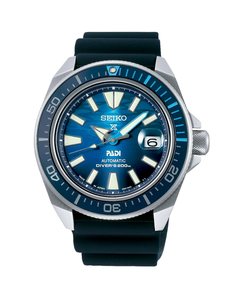 Seiko Prospex Diver's Padi King Samurai SRPJ93K1 reloj hombre acero esfera azul