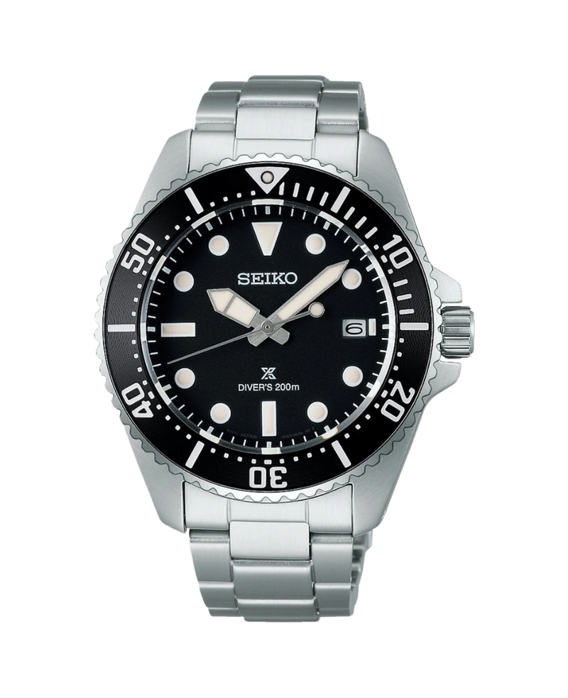 Seiko Prospex Diver's Solar SNE597P1 reloj hombre acero negro cristal zafiro