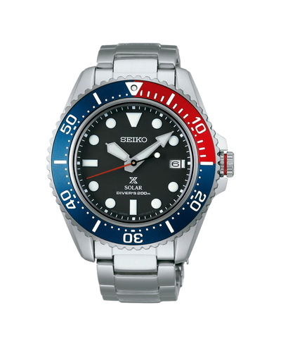 Seiko Prospex Diver's Solar 42,8mm Azul y Rojo SNE591P1