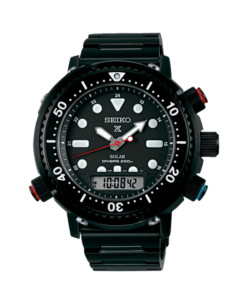 Seiko Prospex Diver's Solar Ana-digi SNJ037P1 reloj hombre acero negro