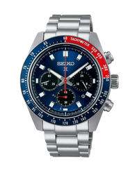 Seiko Prospex Speedtimer Solar SSC913P1 reloj hombre acero azul cronógrafo