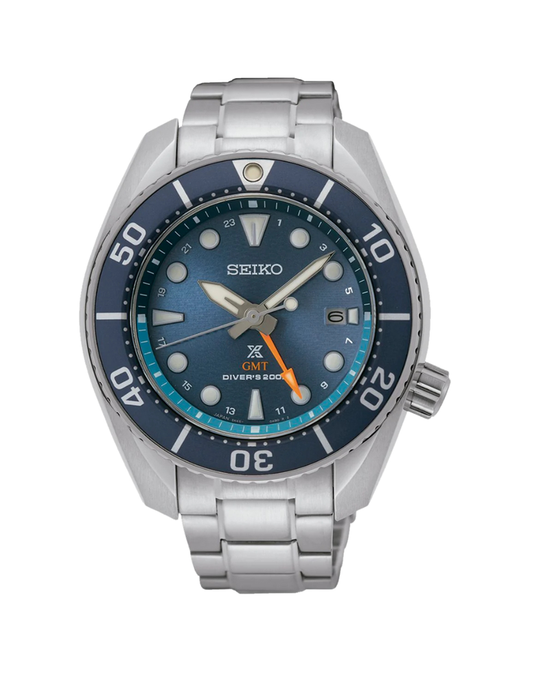 Seiko Prospex Sumo Solar GMT SFK001J1 reloj hombre acero esfera azul