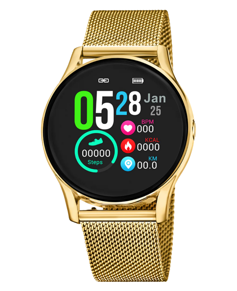 Lotus Smartwatch 50003/A reloj mujer aleación zinc pulsera dorada esfera negra