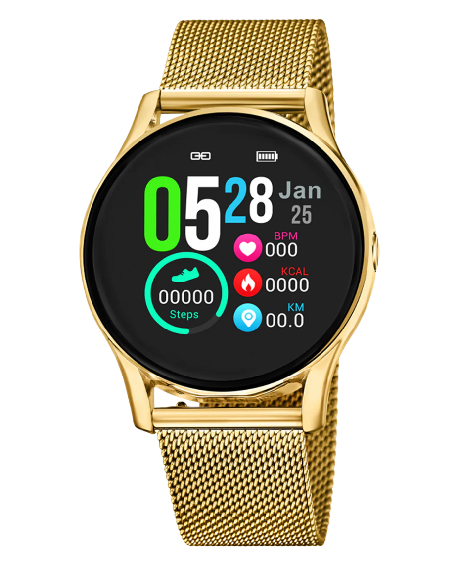 Lotus Smartwatch 50003/A reloj mujer aleación zinc pulsera dorada esfera negra