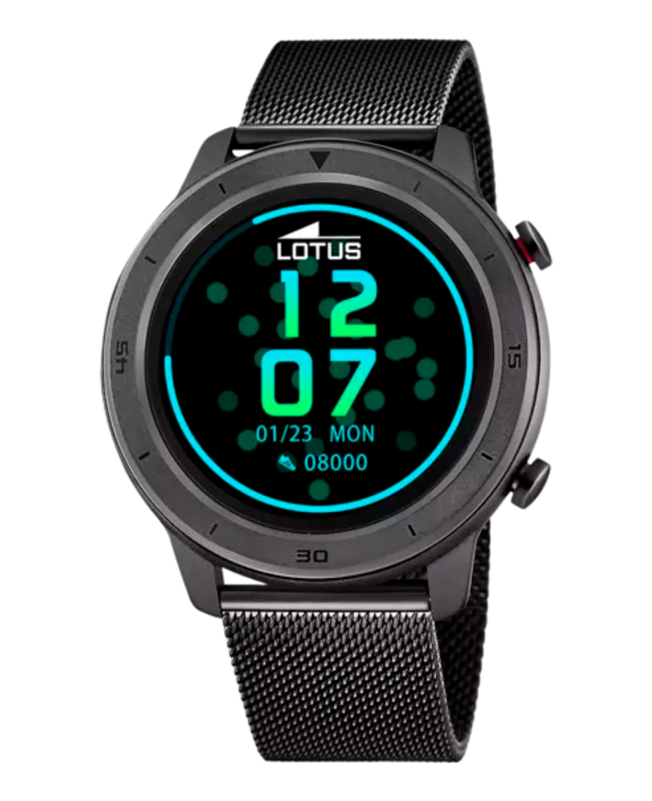 Lotus Smartwatch 50023/1 reloj inteligente hombre aleación zinc negro con pulsera acero