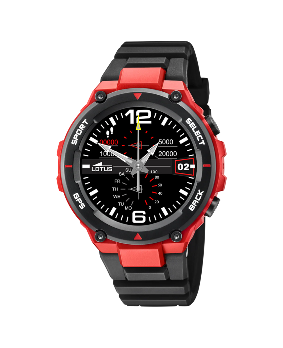 Lotus Smartwatch 50024/1 reloj hombre caucho negro funciones inteligentes