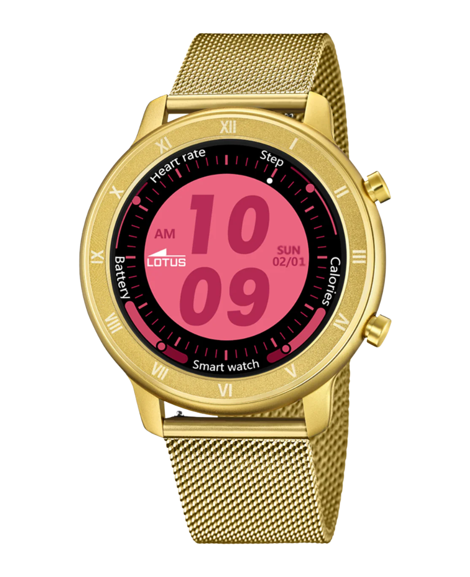 Lotus Smartwatch 50038/1 reloj mujer acero dorado esfera negra inteligente