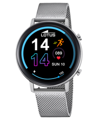 Lotus Smartwatch 50040/1 reloj hombre inteligente aleación zinc esfera negra pulsera acero plateada