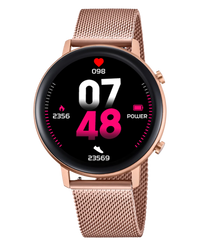 Lotus Smartwatch 50042/1 reloj mujer aleación zinc esfera negra pulsera rosa