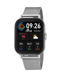 Lotus Smartwatch 50044/1 reloj hombre acero plateado esfera negra inteligente